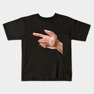 finger point Kids T-Shirt